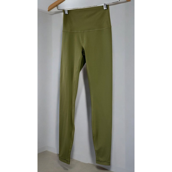 Lululemon Wunder Under High Rise Tight Full on Luxtreme Bronze Green Size 2 - Picture 12 of 13